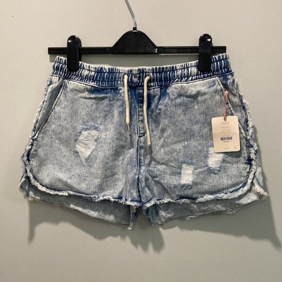 ARDENE Distress Stone Wash Cutoff Shorts SZ medium​ - Picture 2 of 12